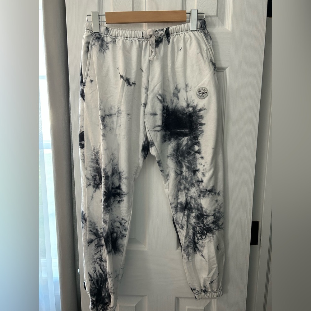 Black & White Tie-Dye Sweatpants
